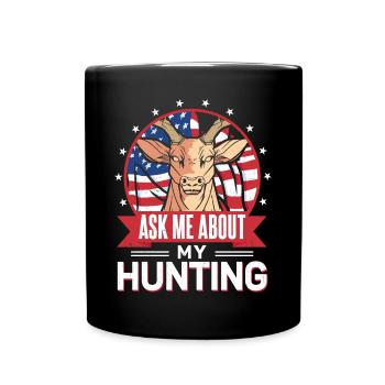 Chasseur de cerfs de Buck Américain - Mug uni - noir - Devant