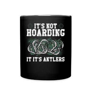 Buck Deer Hunting Hunter Vintage - Mug uni - noir - Devant