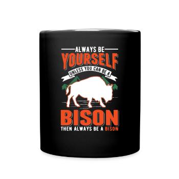 Buffalo Cadeau Bison Buffallo Eau Buffle - Mug uni - noir - Devant