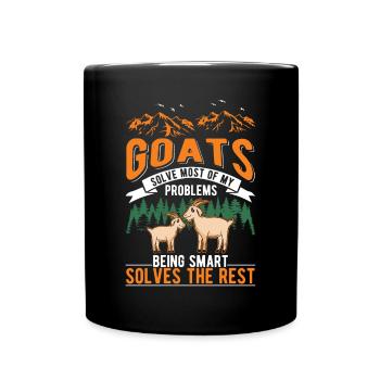 Chèvre Cadeau Chèvre Gardien Chèvre - Mug uni - noir - Devant