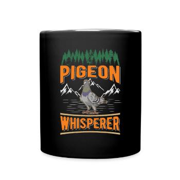 Pigeon Whisperer Pigeon Whisperer Pigeon Fancier - Full Colour Mug - black - Front