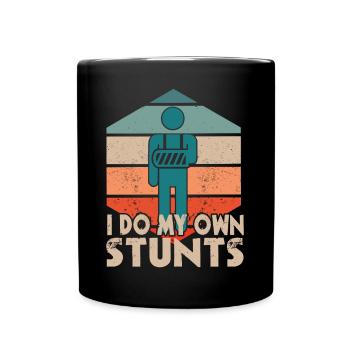 Je fais mes propres cascades qui sont bonnes - Mug uni - noir - Devant