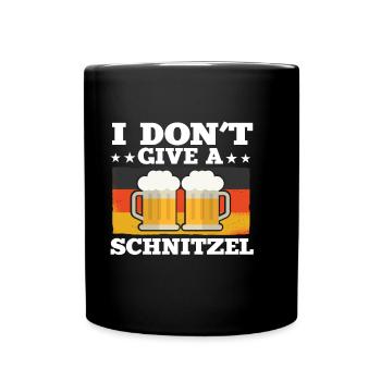 I Don't Give Schnitzel Funny German Word - Full Colour Mug - black - Front