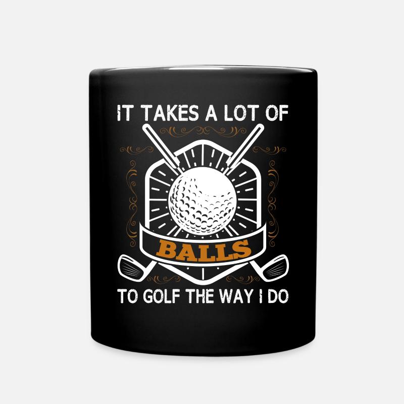 Funny Golf Outfit Word Game Golfing It Needs - Full Colour Mug - black