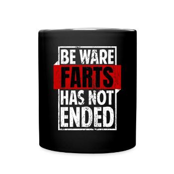 Funny Fart Saying Irony Sarcasm - Full Colour Mug - black - Front