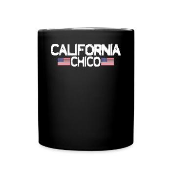 Chico California Walking Tour Flag Popular City - Full Colour Mug - black - Front