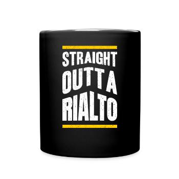 Straight from Rialto, California Hiking Nature - Full Colour Mug - black - Front
