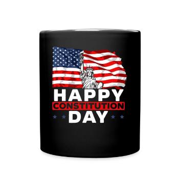 Happy Constitution Day New American USA Amérique - Mug uni - noir - Devant