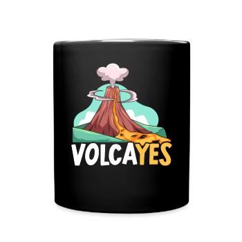 Volcayes Sciences de la Terre Géologie Volcano Scientifique - Mug uni - noir - Devant