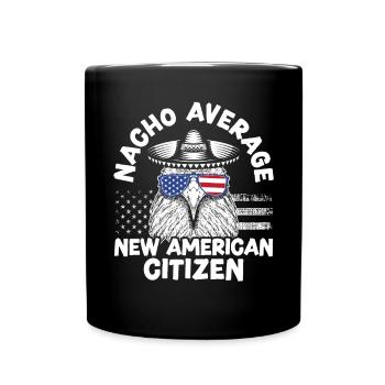 Nacho Average New American Citizen Constitution - Mug uni - noir - Devant