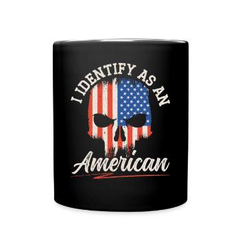I Identify As An American USA Constitution Day - Full Colour Mug - black - Front