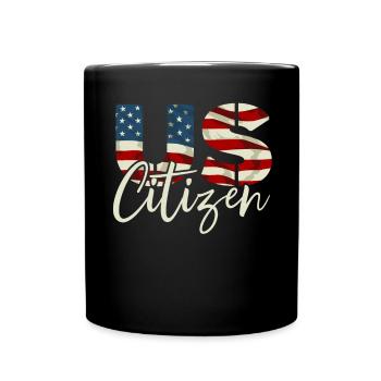 US-Bürger New American USA Flag Constitution Day - Tasse einfarbig - Schwarz - Vorne