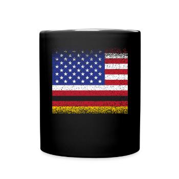Usa Allemagne Drapeau Germano Américain Von Steuben Day - Mug uni - noir - Devant