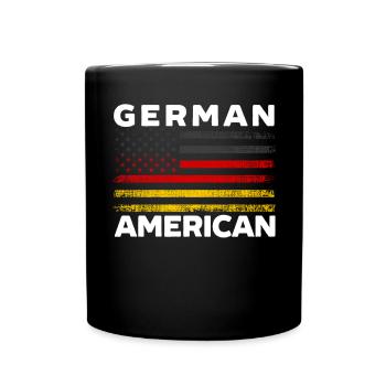 Usa Allemagne Drapeau Germano Américain Von Steuben Day - Mug uni - noir - Devant