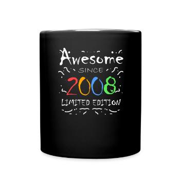 Vintage 2008 - Fantastic since 2008 - Full Colour Mug - black - Front