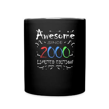Jahrgang 2000 - Fantastisch seit 2000 - Tasse einfarbig - Schwarz - Vorne