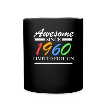 1960 - Jahrgang 1960 - Fantastisch seit 1960 - Tasse einfarbig - Schwarz - Vorne