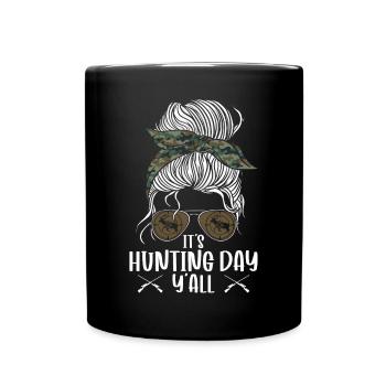 Chasseur de cerfs Fille - Mug uni - noir - Devant