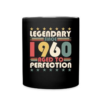 Vintage 1960 62ème anniversaire Cadeau légendaire Fun - Mug uni - noir - Devant