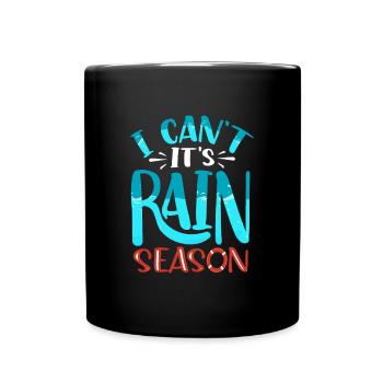 Pool Guy Cleaner Pool Service I Can't Its Rain - Tasse einfarbig - Schwarz - Vorne