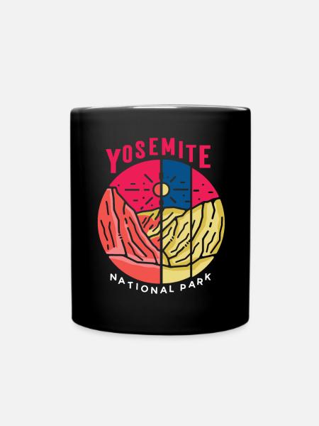 Yosemite Nationalpark Kalifornien Natur Wandern Be - Tasse einfarbig - Schwarz