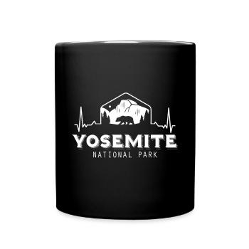 Yosemite California Souvenir National Park Randonnée - Mug uni - noir - Devant