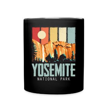 Souvenir Grizzly Bear Randonnée Yosemite Californie N - Mug uni - noir - Devant