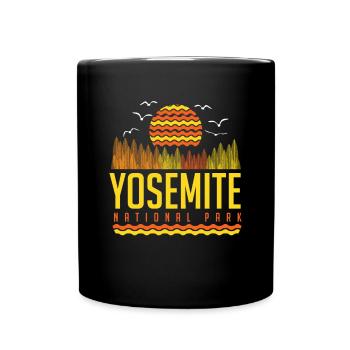 Parc national de Yosemite Souvenir Randonnée en montagne Na - Mug uni - noir - Devant