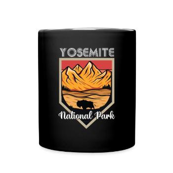 Parc national de Californie Yosemite Souvenir Bergwan - Mug uni - noir - Devant