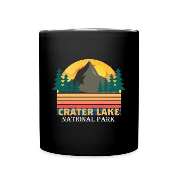 Crater Lake National Park Hiking Nature Mountains Orego - Full Colour Mug - black - Front