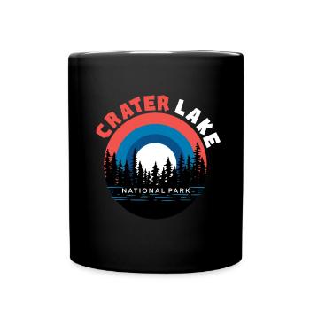 Parc national Souvenir Crater Lake Mountain Randonnée Nature - Mug uni - noir - Devant