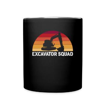 Excavator Squad Chemise Excavator Driver Cadeau - Mug uni - noir - Devant