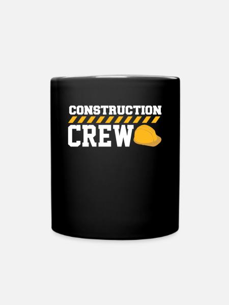 Construction Crew Straßenarbeiter - Tasse einfarbig - Schwarz