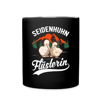 Seidenhuhn Flüsterin Seidenhuhn Flüsterer Silkie - Tasse einfarbig - Schwarz - Vorne