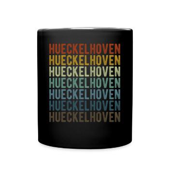 Hueckelhoven City Retro Vintage - Full Colour Mug - black - Front