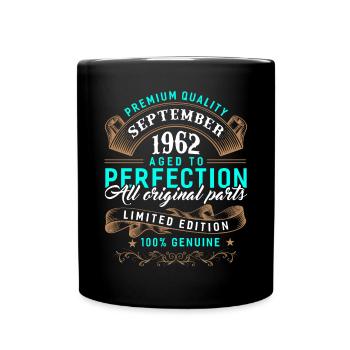 Septembre 1962 - cadeau du 60e anniversaire. Génial. - Mug uni - noir - Devant