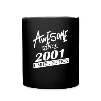 2001 - Born 2001 - Fantastic since 2001 - Full Colour Mug - black - Front