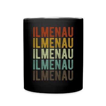 Ilmenau City Retro Vintage - Full Colour Mug - black - Front