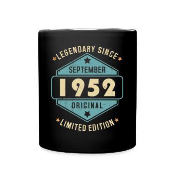 Septembre 1952 Vintage Retro Anniversaire - Mug uni - noir - Devant