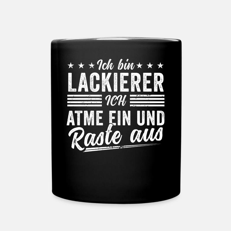 spruch geschenk Männer Geschenkidee Maler - Tasse einfarbig - Schwarz