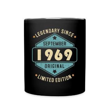 Septembre 1969 Vintage Retro Anniversaire - Mug uni - noir - Devant