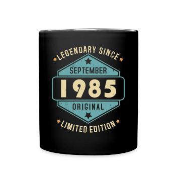 Septembre 1985 Vintage Retro Anniversaire - Mug uni - noir - Devant