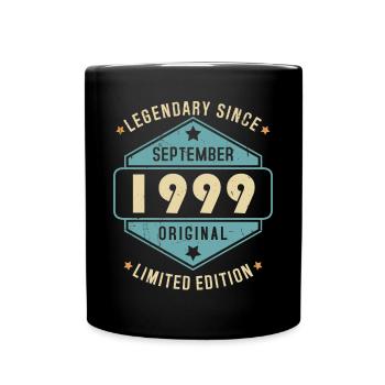 Septembre 1999 Vintage Retro Anniversaire - Mug uni - noir - Devant