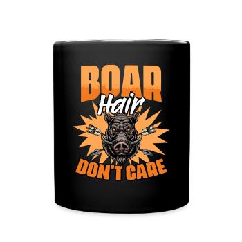 Lustiger Grunt-Jagd-Humor für grunzende Schweine- - Tasse einfarbig - Schwarz - Vorne