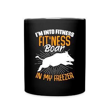 I’m Into Fitness Sanglier drôle à la chasse - Mug uni - noir - Devant