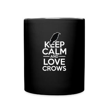 Raven Crow Bird Crow Birds Nature Crow GEschenk - Full Colour Mug - black - Front