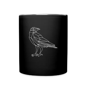 Raven Crow Bird Crow Birds Nature Crow GEschenk - Full Colour Mug - black - Front