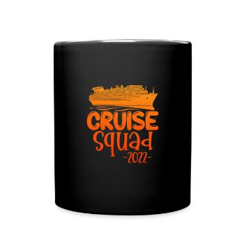 Kreuzfahrt 2022 - Tasse einfarbig - Schwarz - Vorne