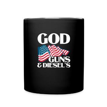 Diesel America USA Auto Tuning Gasoline Gift - Full Colour Mug - black - Front