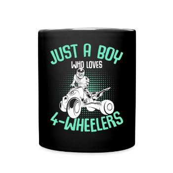 Quad Boys ATV - Full Colour Mug - black - Front
